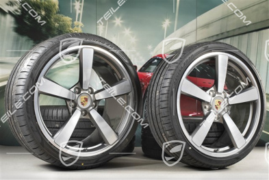 20"+21" Exclusive Design Sommerräder Satz, Felgen 8,5J x 20 ET50 + 11,5J x 21 ET67 + Goodyear Sommerreifen 245/35 R20 + 305/30 R21, mit RDK-Sensoren