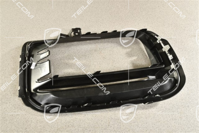 Cover trim, front bumper air inlet, Sport Design, Black, L