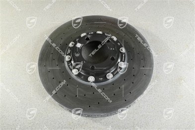 Turbo, PCCB, Ceramiczna tarcza hamulcowa, przednia, pod zacisk czarny / żółty, L