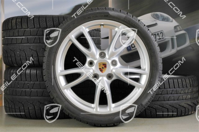 18" Komplet kół zimowych Carrera IV, felgi 8J x 18 ET57 + 11J x 18 ET51 + NOWE opony zimowe 235/40 R18 + 295/35 R18
