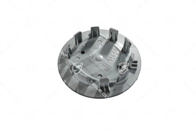 Wheel hub covers set, concave, emblem in Turbonite, dark titanium