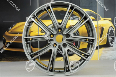 21-inch wheel rim set Panamera Exclusive, 9,5J x 21 ET71 + 11,5J x 21 ET69, Platinum Silver Metallic