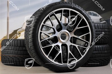 20" Turbo S Koła zimowe komplet do Turbo S / GTS, centralnie mocowane, felgi 8,5J x 20 ET51 + 11J x 20 ET59 + opony zimowe Pirelli Sottozero II 245/35 R20+295/30 R20, czujniki ciśnienia