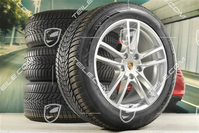 20-inch Cayenne Sport winter wheel set, rims 9J x 20 ET50 + 10,5J x 20 ET64 + Hankook winter tyres 255/55 R20 + 295/45 R20, with TPMS