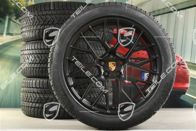 20-inch "RS Spyder Design" winter wheels set, rims 9J x 20 ET26 + 10J x 20 ET19, Pirelli winter tyres 265/45 R20 + 295/40 R20, with TPMS, black satin mat