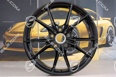 20" Felgensatz Carrera S IV, 8J x 20 ET57 + 10J x 20 ET45, Schwarz Hochglanz