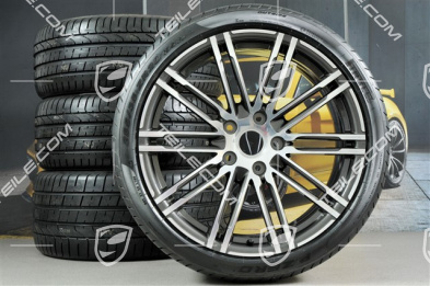 20" Sommerräder Satz, Turbo III, Felgen 8,5J x 20 ET57 + 10J x 20 ET50 + Pirelli PZero Sommerreifen 235/35 ZR20 + 265/35ZR20, ohne RDK-Sensoren