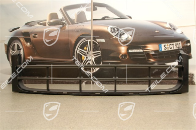 GT2 RS Ramka mocująca / kratka, czarna satyna + carbon, środkowa