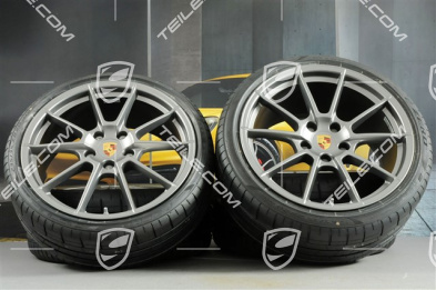 20" Komplet kół letnich Spyder , felgi 8,5J x 20 ET57 + 10,5J x 20 ET47, opony letnie Pirelli 235/35 ZR20 + 265/35 ZR20