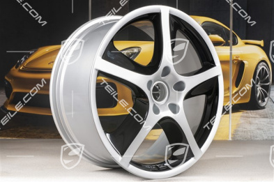 20-inch Sport Techno wheel, 9J x 20 ET60, silver + black high gloss