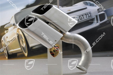 Sport Endrohr, aus poliertem Edelstahl, 4-Rohr Optik, R