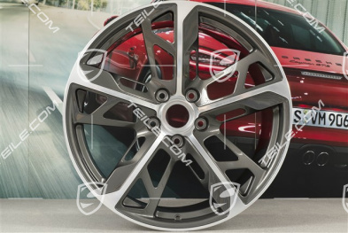 21" Felgensatz Cross Turismo Design, 9,5J x 21 ET60 + 11,5J x 21 ET66, Titan