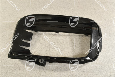 Cover trim, front bumper air inlet, Sport Design, Black, L