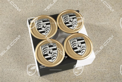 Wheel hub set (4 pcs.), Aurum satin matt