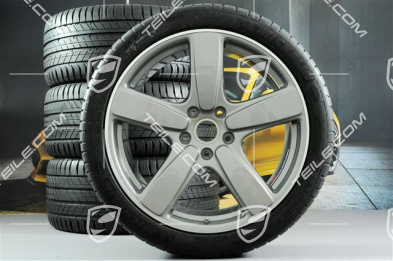 21" Sport Classic komplet kół letnich, felgi 10J x 21 ET50 + opony letnie Michelin 295/35 R21, GT Silbermetallic, z czujnikami ciśnienia