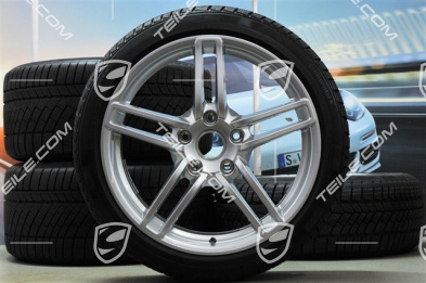 19" Winterräder Satz Carrera, Felgen 8,5J x 19 ET54 + 11J x 19 ET48 + Continental Winterreifen 235/40 R19 + 295/35 R19, ohne RDK-Sensoren