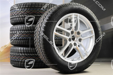 19" koła zimowe, komplet "Cayenne Turbo IV" facelift 2014->, felgi 8,5J x 19 ET59 + opony zimowe Dunlop 265/50 R19, z czujnikami ciśnienia