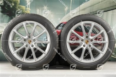 20-inch Cayenne Coupé Design summer wheel set, rims 9J x 20 ET50 + 10,5J x 20 ET55 + NEW Bridgestone Dueler H/P Sport summer tyres 275/45 R20 + 305/40 R20, with TPMS