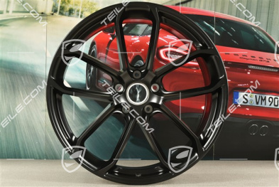 22-inch GT Design wheel rim, 10,5J x 22 ET49, black satin matt