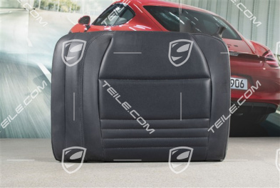 Back seat backrest, Rear, Leatherette, Metropole blue, Coupe, L
