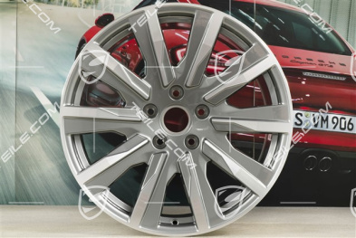 20" Taycan Tequipment Design Felgensatz, 9J x 20 ET54 + 11J x 20 ET60, platinsilber