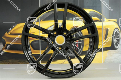 21" Felge Cayenne Turbo, 9,5J x 21 ET46, schwarz hochglanz