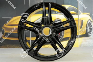 18-inch Boxster S II wheel, 8J x 18 ET57, black high gloss