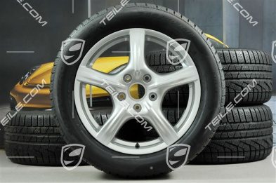 18-inch Panamera winter wheel set, 8J x 18 ET 59 + 9J x 18 ET 53, Pirelli Sottozero II winter tyres 245/50 R18 + 275/45 R18, without TPMS