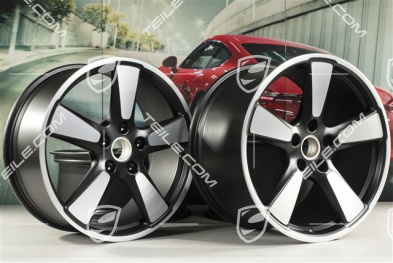 20-inch rims set Sport Classic "50 yaers 911", 9J x 20 ET51 + 11,5J x 20 ET48, in black