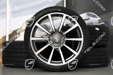 20-inch Carrera Classic II summer wheel set, 8,5J x 20 ET51 + 11J x 20 ET70, Pirelli summer tires 245/35 ZR20 + 295/30 ZR20