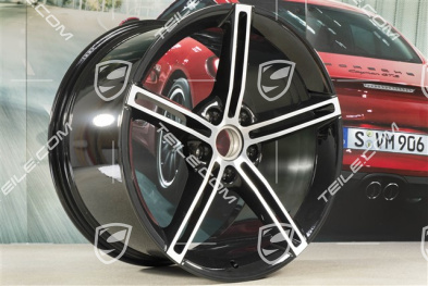 21" Komplet felg Mission E Design, 9,5J x 21 ET60 + 11,5J x 21 ET66, czarny wysoki połysk