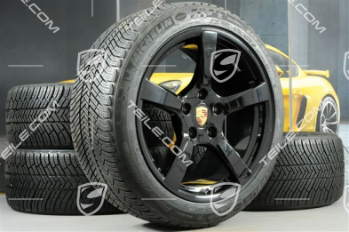 19-inch Cayman S winter wheels set, rims 8J x 19 ET57 + 10J x 19 ET45 + NEW Michelin Pilot Alpin 4 winter tyres 235/40 R19 + 265/40 R19