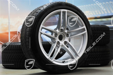 19" Winterräder Satz Carrera, Felgen 8,5J x 19 ET54 + 11J x 19 ET48 + Continental Winterreifen 235/40 R19 + 295/35 R19, ohne RDK-Sensoren
