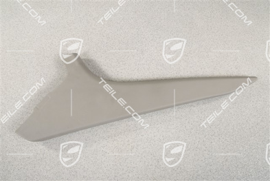 Centre console cover, leather, lateral, Platinum grey, L
