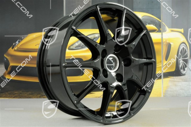 18" Panamera S Felgensatz, 8J x 18 ET59 + 9J x 18 ET53, schwarz hochglanz