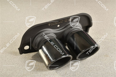GT3 / RS / Touring / S/T Doppelendrohr Schwarz