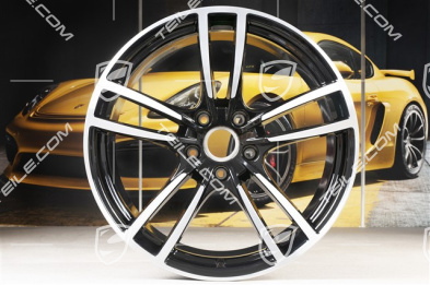 21" Felgensatz Cayenne Turbo, 11J x 21 ET58 + 9,5J x 21 ET46, schwarz hochglanz