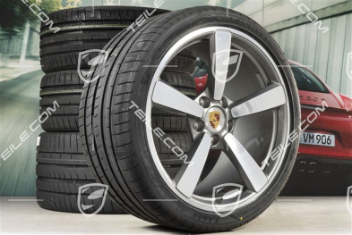 20+21-inch summer wheel set Exclusive Design, rims 8,5J x 20 ET50 + 11,5J x 21 ET67 + NEW Goodyear summer tyres 245/35 R20 + 305/30 R21, with TPM
