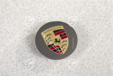 Radzierdeckel, konvex, Wappen farbig, Platinum Seidenmatt