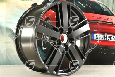 20" Felge Panamera Design 2, 9,5J x 20 ET71, schwarz seidenmatt