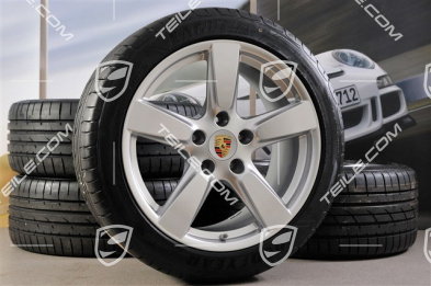 19" Cayman S Sommerräder Satz, 8,J x 19 ET57 + 9,5J x 19 ET45, Reifen 235/40 ZR19 + 265/40 ZR19