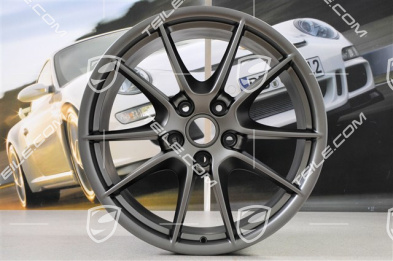 20" Komplet felg Carrera S (III), 8,5J x 20 RT51 + 11J x 20 ET70, platynowy-satyna