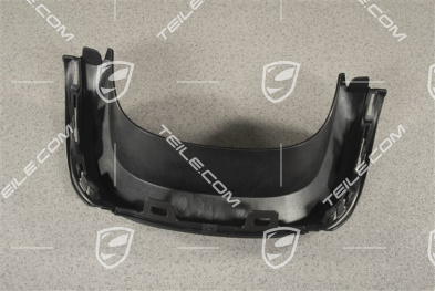 Cover plate (above tailpipe), black, Spyder