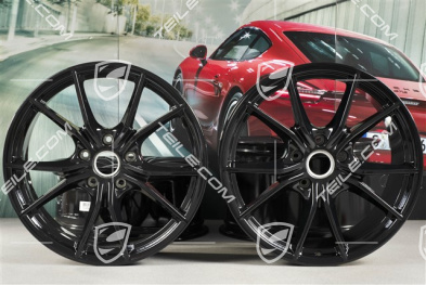 20-inch Carrera S (IV) wheel rim set, rims 8,5 J x 20 ET49 + 11,5 J x 20 ET76, in black (high gloss)