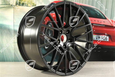 22-inch wheel rim set RS Spyder, 10J x 22 ET48 + 11,5J x 22 ET52, black satin-matt