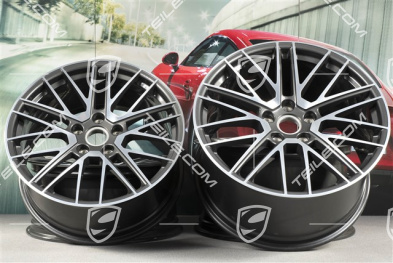 20+21-inch wheel rim set Turbo V, rims: front 9J x 20 ET41 + rear 11,J x 21 ET67