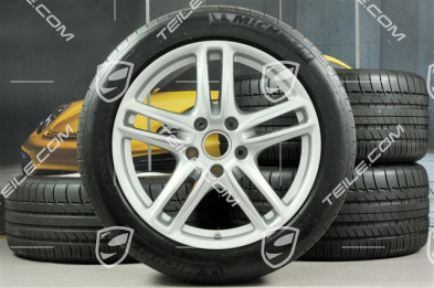 19-inch Panamera Turbo summer wheel set, front 9J x 19 ET60 + rear 10J x 19 ET61 + tyres 255/45 ZR19 + 285/40 ZR19 TPMS