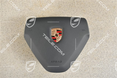 Airbag, 3-spoke, leather, sea blue