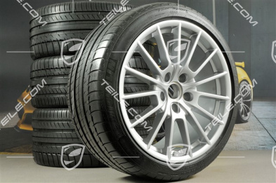 20" Panamera Sport Sommerräder Satz, 2 x 9,5J x 20 ET 65 + 2 x 11,5 J x 20 ET 63 + NEUE Michelin Reifen 255/40 ZR20 + 295/35 ZR20 mit RDK