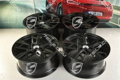 21" Wheel rim set Cross Turismo Design, 9,5J x 21 ET60 + 11,5J x 21 ET66, in black satin-mat